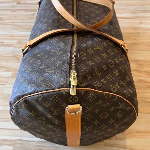 Louis Vuitton Monogram LV Canvas Keepall Bandauliere 60 Travel Duffel Bag - Picture 4 of 6